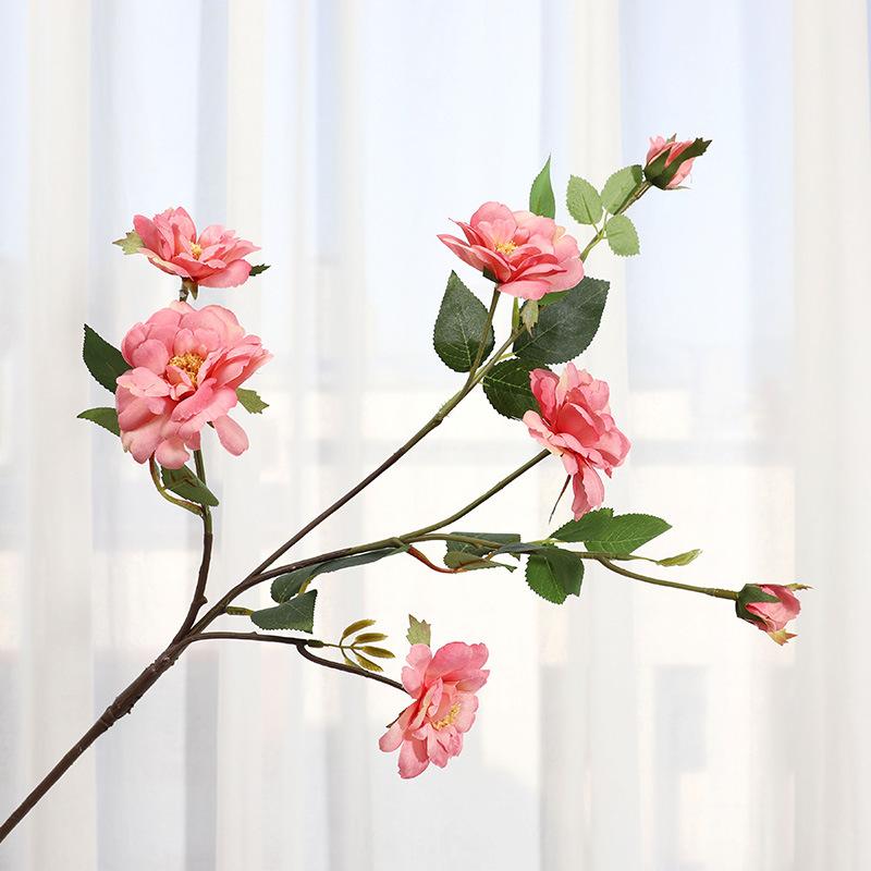 

High-end simulated flower iceberg rose home living room desktop decoration fake flower photography props ornament рожевий червоний колір