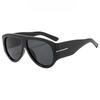 New Trendy Oversized Large Frame Y2K Cat Eye Sunglasses for Women Vintage Retro Oval Gradient Sunglasses UV400 Decoration Shades
