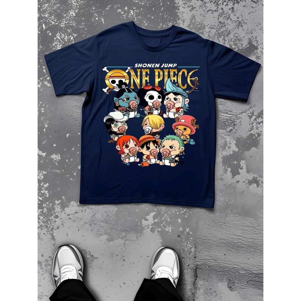 

One Piece Anime Unisex Graphic Oversized Summer Tshirt Women Cotton Short Sleeve Tee Loose Fit Casual Streetwear Fashion Y2k Tops S