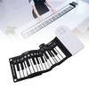 Rolling 49 Key Speaker Keyboard Portable Multifunctional 49 Keys Folding Electronic Keyboard for Training
