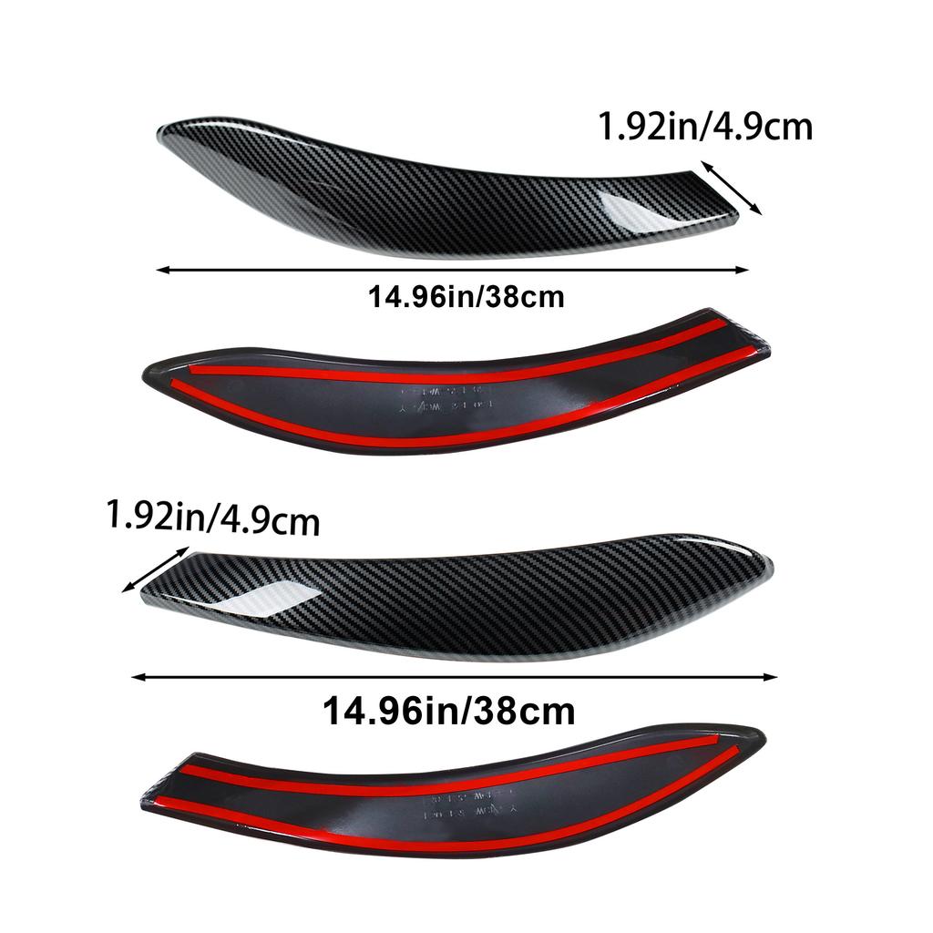4Pcs Carbon Fiber Car Interior Door Handle Cover Trim Decor Sticker for BMW 3 Series F30 F31 3GT F34 4 Series F36 Anti-Scratch Styling