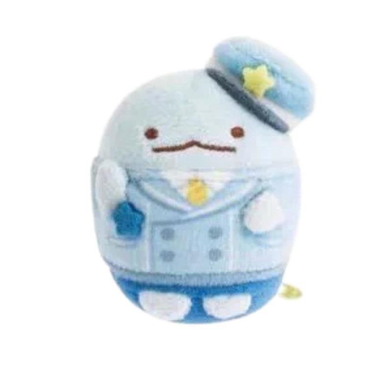 Kawaii Sumikko Gurashi Ster Trein Kapitein Pluche Speelgoed Sleutelhanger Witte Beer Tonkatsu Hagedis Gekookte Garnalen Pluche Pop Rugzak Hanger