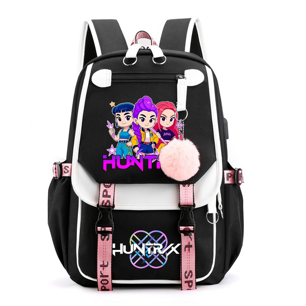 

Anime Demon Hunters Printed Backpack Schoolbag for Teenager Student Girl Boy Bookbag Large Capacity Waterproof Travel Bag Gift Rucksak