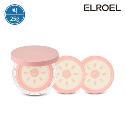 Eloel Pink Tone Up Big Sun Cushion 25g 1 Main Product + 2 Refills