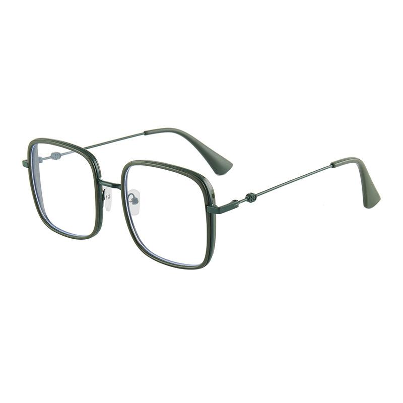 Large Square Frame Woman Glasses Ins Girl Fashion Transparent Eyewear High-definition Anti-blue Light Computer Eyeglass