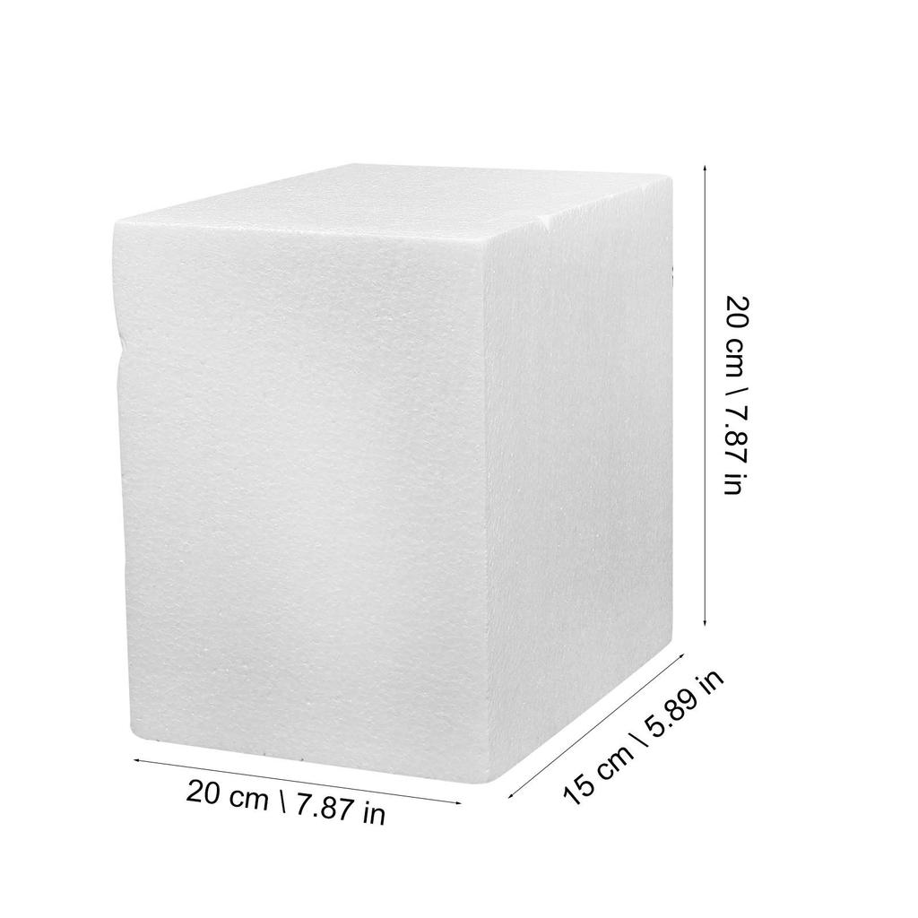 Foam Blocks DIY White Foam Sculpting Block for Crafts Art Projects Painting Cake Decorations Wedding Party Supplies