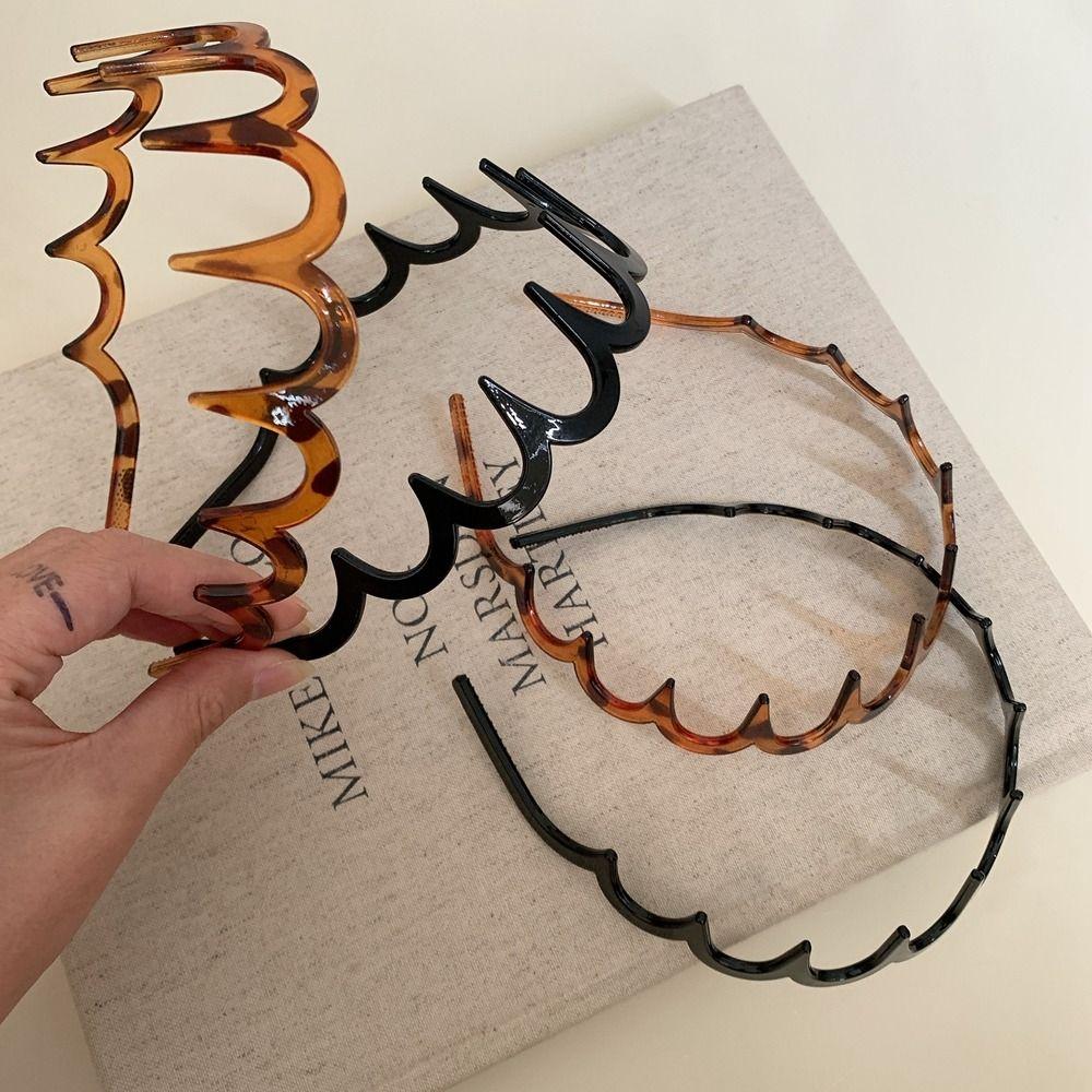 Thin Plastic Hair Band Women Hair Hoop Face Wash Hairband Sweet Non-Slip Headband  Travel