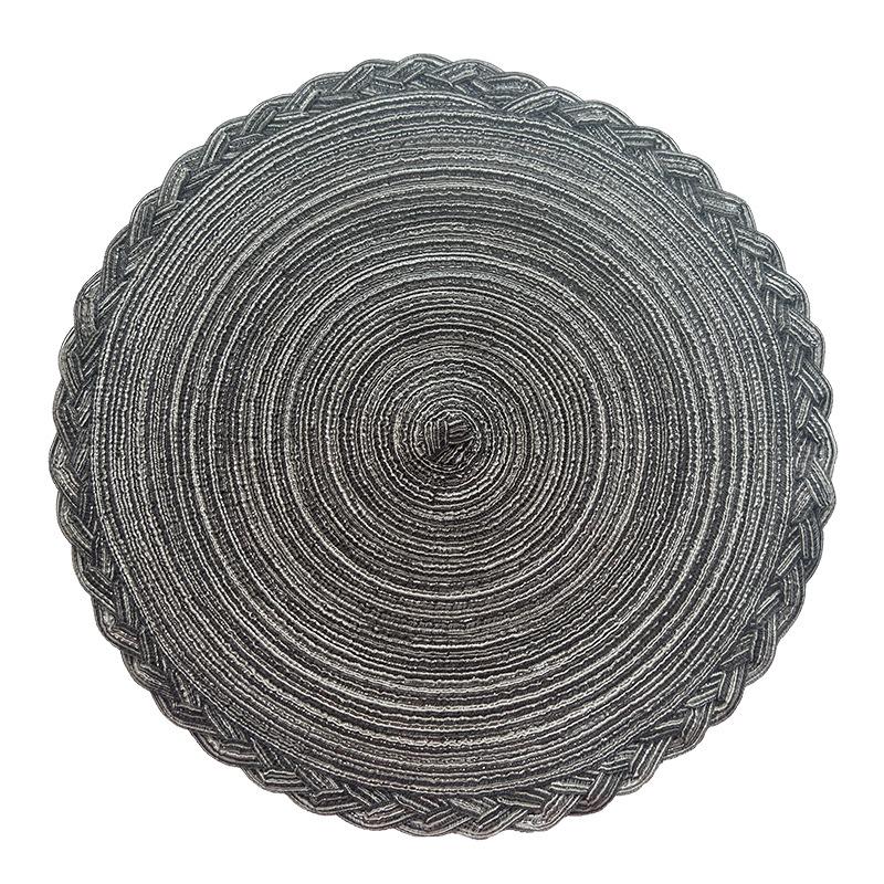 Nordic Round Cotton Yarn Placemat Lace Heat-Resistant Coaster for Daily Use
