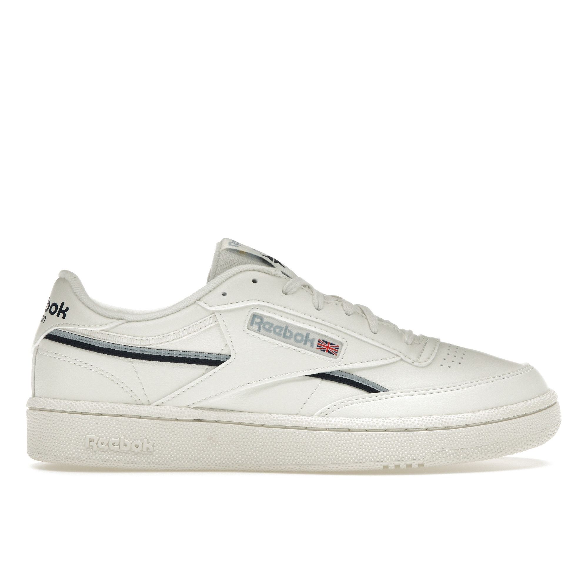 

Reebok Club C 85 Vegan Chalk Grey Navy Кроссовки унисекс Gable-Grey Vector-Navy GX7563