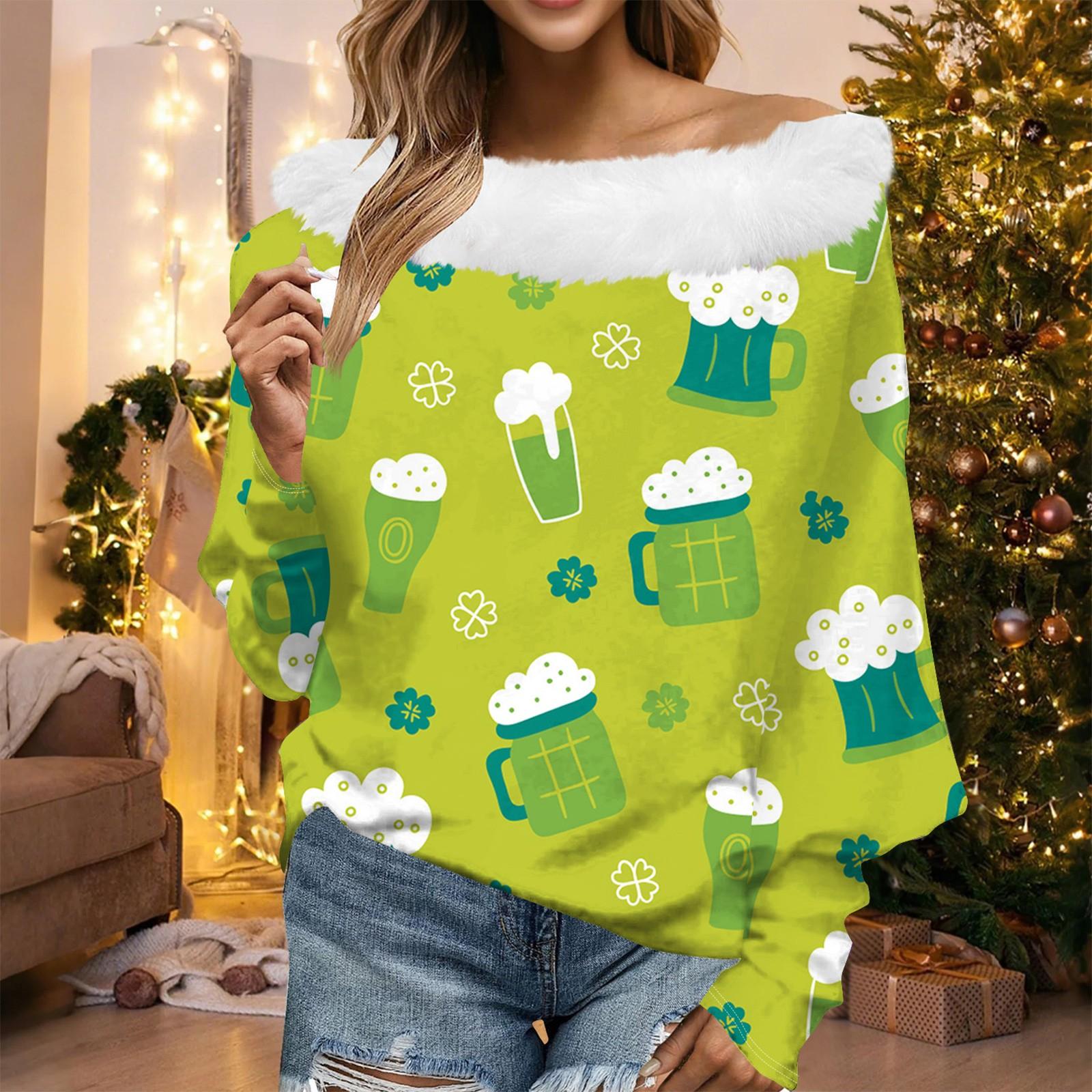 

Женский свободный повседневный St. Плюшевый топ без бретелек с принтом Патрика и одним вырезом XL жёлтый