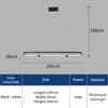 Moderní LED závěsná závěsná svítidla Osvětlení do jídelny Kuchyňský bar Módní závěsná lampa zdarma mail AC90-260V závěsná svítidla