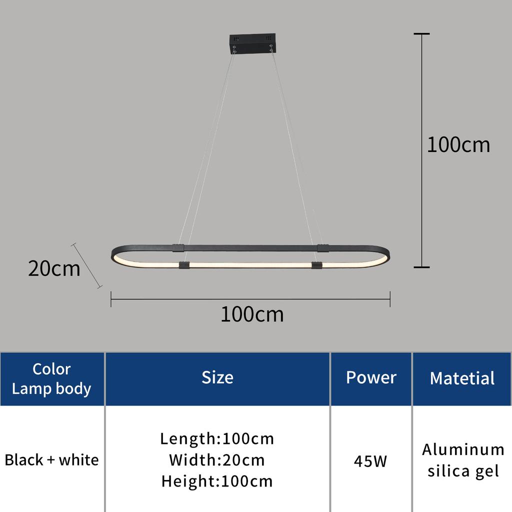 Moderní LED závěsná závěsná svítidla Osvětlení do jídelny Kuchyňský bar Módní závěsná lampa zdarma mail AC90-260V závěsná svítidla