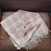 Used  New, Unused  100% Cashmere, Beige-toned Check Pattern, Stole