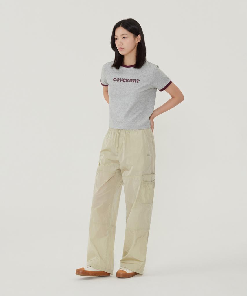 COVERNAT WOMAN Fluid Cargo Pants Light Khaki