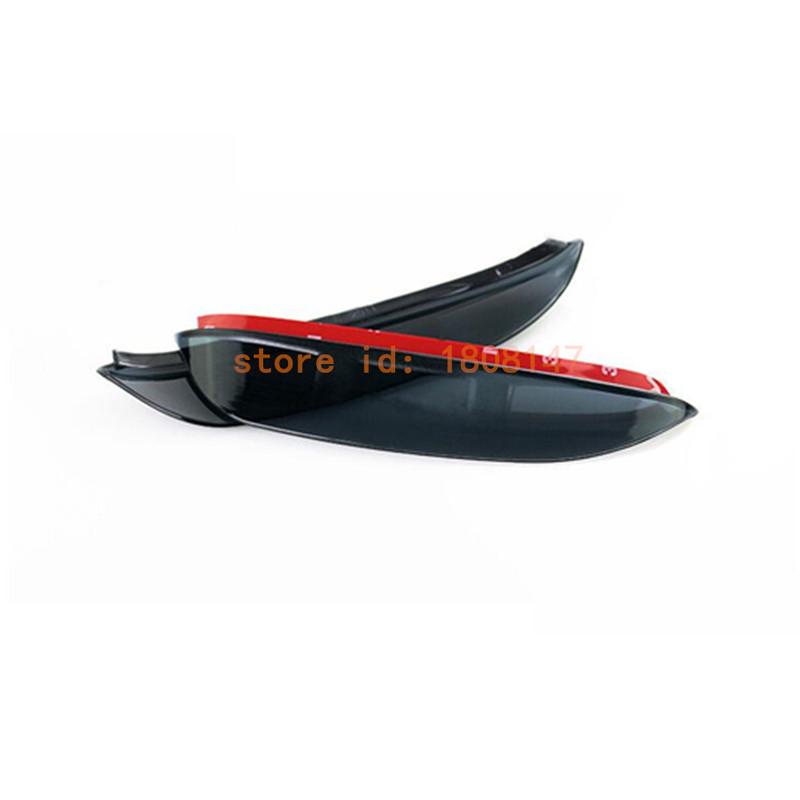 Car Rear Rearview Glass Mirror Trim For Subaru Outback 2015 2016 2017 2018 Rain Eyebrow Shield Sun Visor Shade Frame