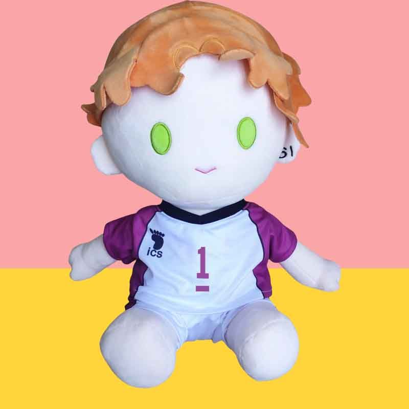 Haikyuu!! Kleidung Accessoires Tendo Satori Ushijima Cosplay Für 40cm Sitzende Plüschpuppe Bühnenrequisite Dekoration