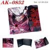 Gojo Satoru Anime Wallet Jujutsu Kaisen White Hair Teacher Bi-Fold Snap Coin Card Purse Black