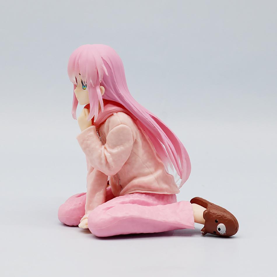 10cm Anime Bocchi The Rock Animated Version Coreful Doll Gotoh Hitori Loungewear Model Toy Gift Action Figure PVC Poseable Articulated Scale Detailed