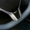 1Pcs black carbon fiber steering wheel cover sticker for Tesla Model X Model S
