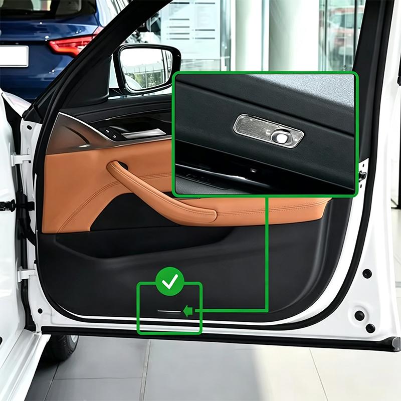 2Pcs Car Lamp Door Shadow Light Laser Welcome Lamp Decoration Accessories For Toyota Hilux Corolla RAV4 Highlander / Valve Cap