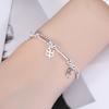 Elegant Silver Plated Bracelet Featuring Minimalist Korean Design And Playful Shark Elements For Fashion Forward Women