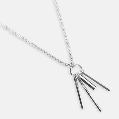 Collier en acier chirurgical, chaîne à pendentif couple pour femmes et hommes, 740ZIDA