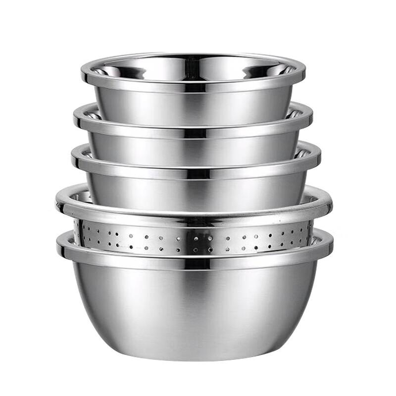 

Hanle 5-Piece 304 Stainless Steel Kitchen Bowl Set