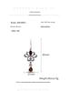 Ethnic Style Red Garnet Dangle Earrings, Sterling Silver s925, European & American Versatile Jewelry