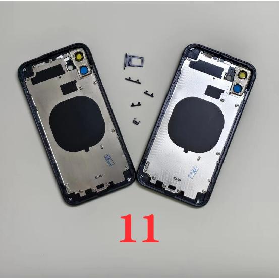 Rear Shell OEM For iPhone 13 Pro Max 12 Mini 11 SE3 14 Pro max Back Housing With Free Gifts,Back Shell Frame+Back Cover+Side Key