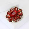 Korean Style Rhinestone Glass Brooch: Medium-Sized, Versatile & Exquisite Women's Pin