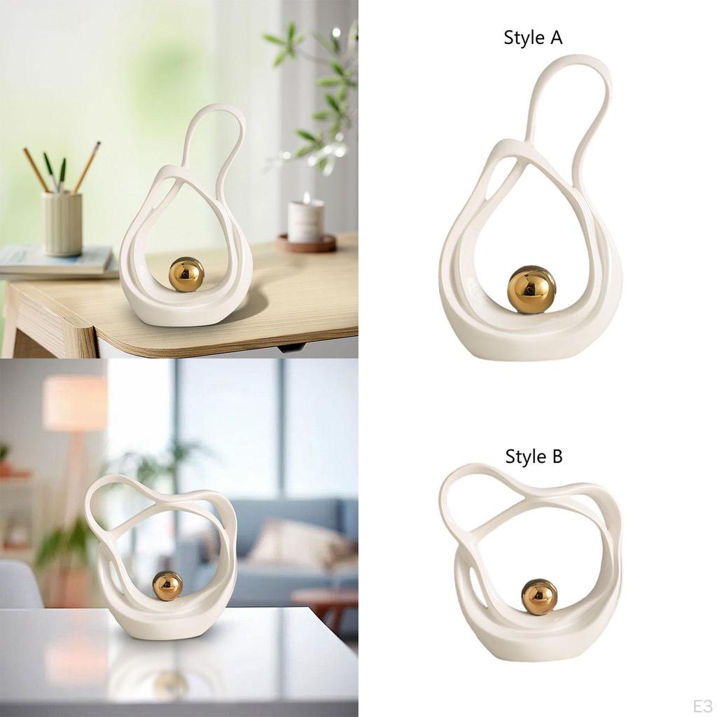 Abstract Art Ceramic Statue Sculpture Home Decorations Figurine Tabletop