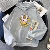 The Amazing Circus Rabbit Hoodies Long Sleeve Cartoon Graphic Sweatshirts Winter Fleece Casual Kawaii Printing Hooded