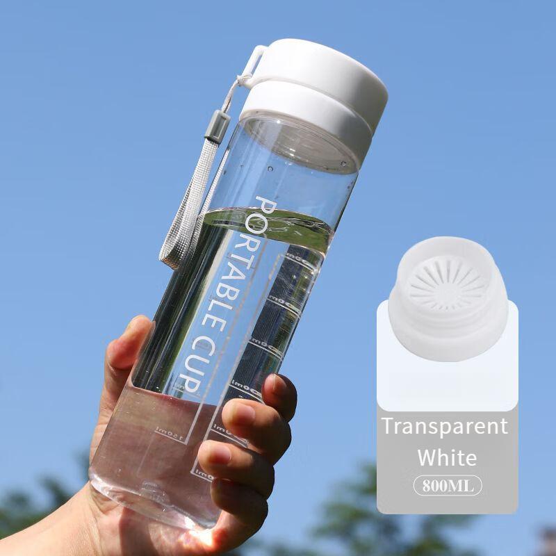 Summer Plastic Cup Large Capacity Portable Kettle With Rope Outdoor Tea Separation Sealed Leakproof Water Bottle