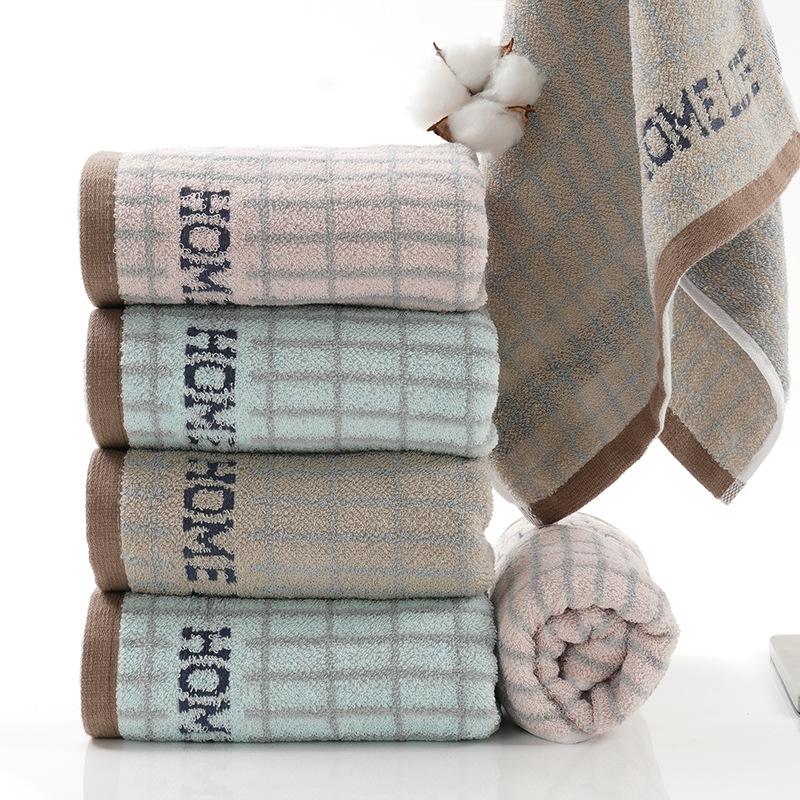 Striped Monogrammed Cotton Towel Pony Pattern Cartoon Absorbent Color Woven Bathroom Towel