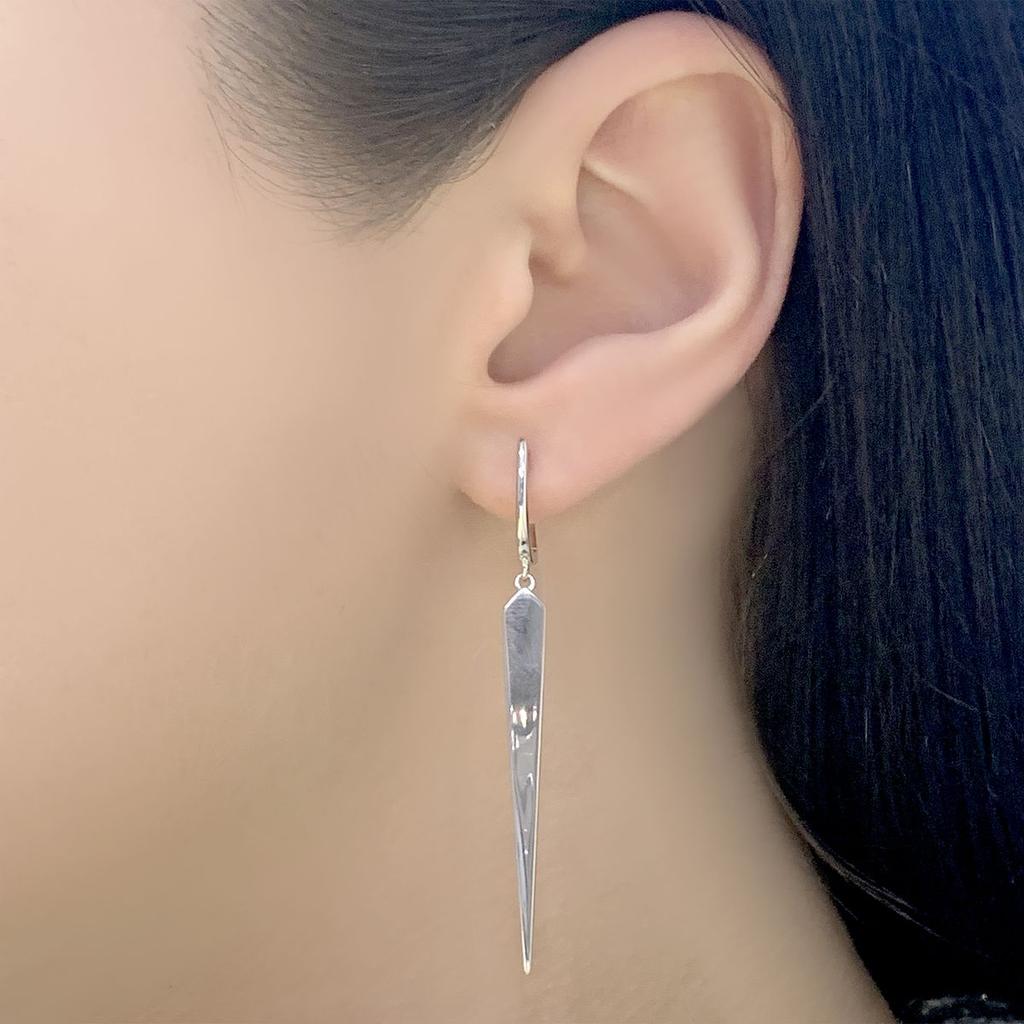 Silver Earrings Without Stones (2006084)