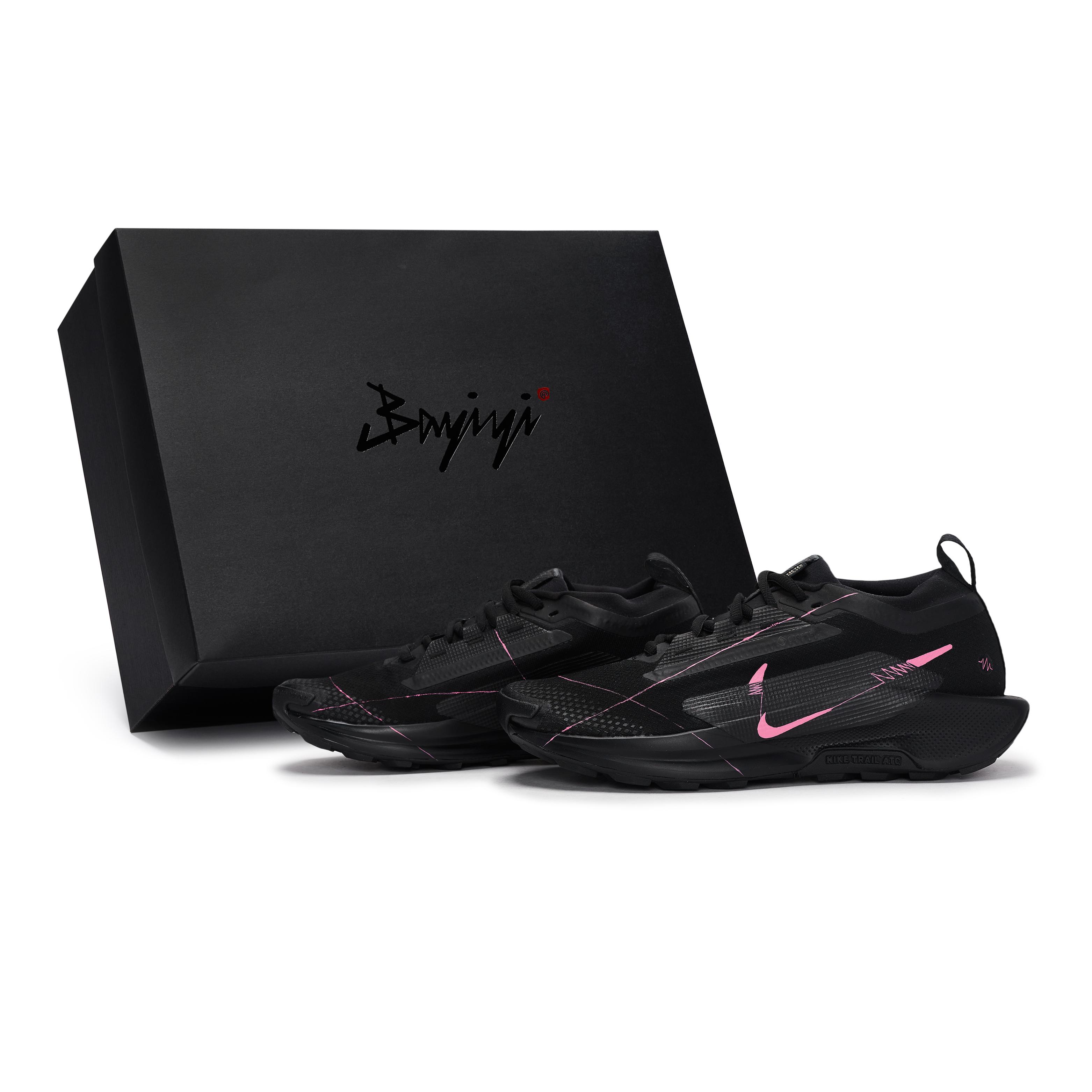 

Nike Pegasus Trail 5 Abrasion Resistant Low top Running Shoes Men s Black Pink FQ0908-002(Team80-S-BOX) 44