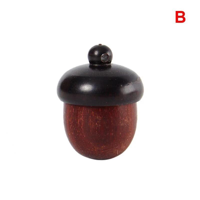 

Oak Fruit and Acorn Color Holder Matching Wooden Pendant Nut Accessories Rescue Container