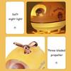 Cute Duck Pilot Airplane USB Humidifier 300ml Portable Personal Cool Mist Humidifier with Colorful Night
