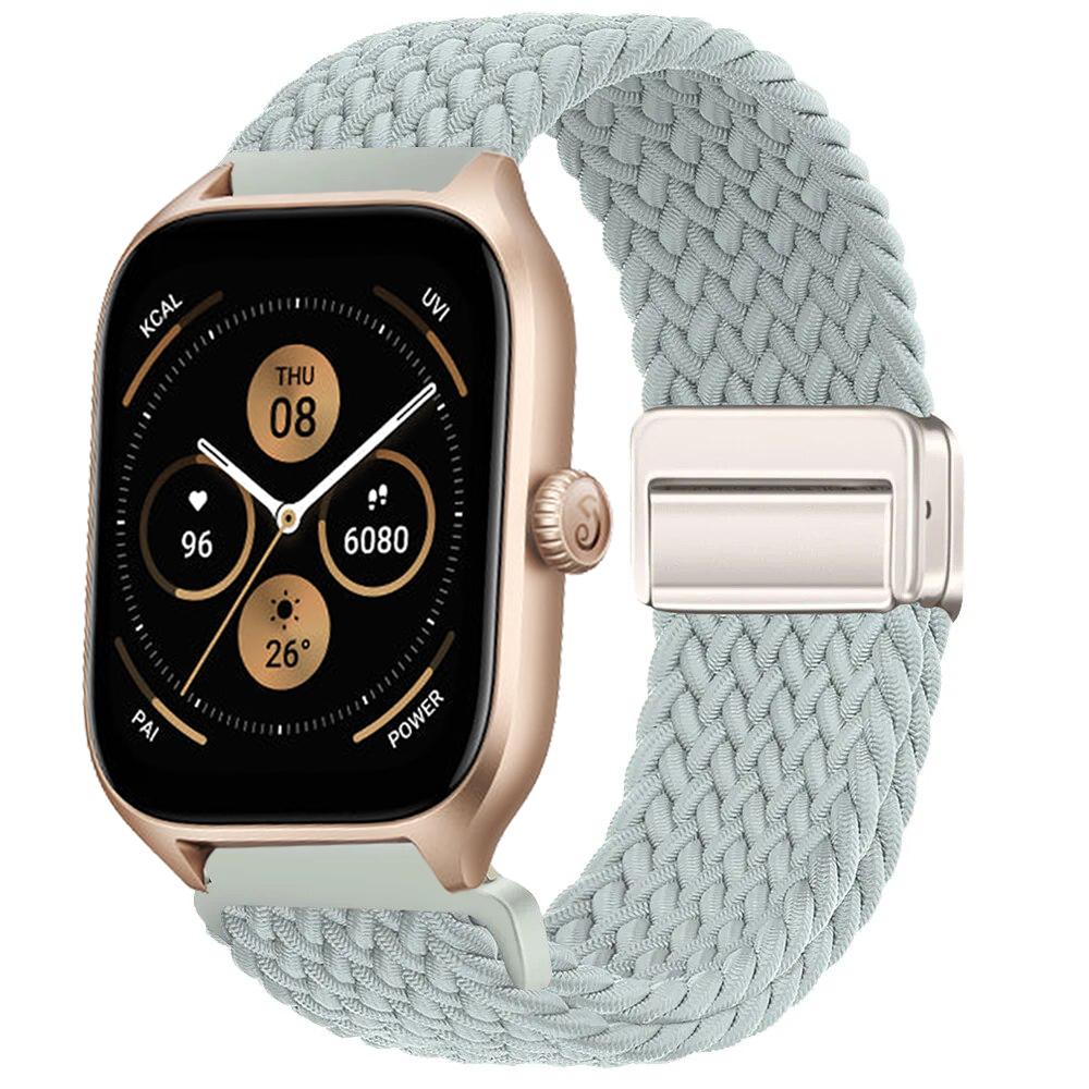 Braided Solo Loop Strap For Amazfit GTS/2/2e/3/4/GTS2 Mini/GTR 2/2e/4/3/Pro Nylon Bracelet Amazfit Bip 6 5 20mm/22mm Watch Band