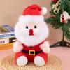 iikuru Christmas Plush Toy Set of 2, Santa and Reindeer Figurines, Ornaments, Christmas Accessories, Doll Set
