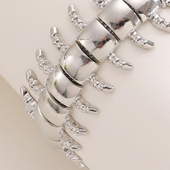 Men Bracelet Adjustable Chain Length Comfortable Fit Punk-Style Insert Design Bracelet Men Women Jewelry