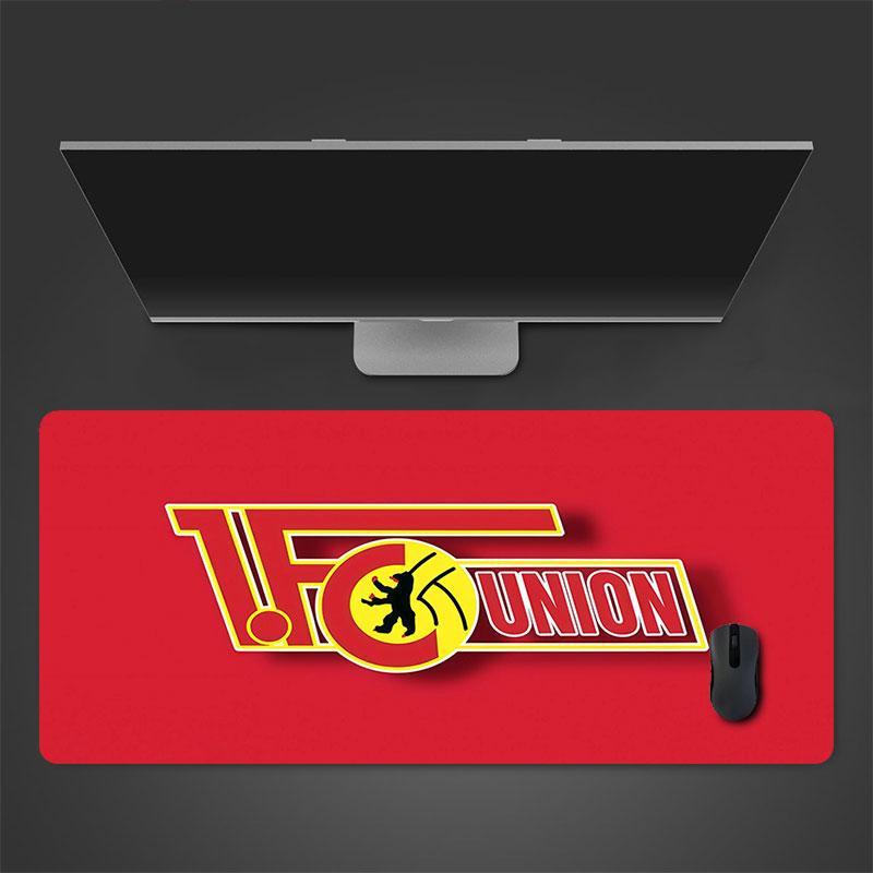 1. FC Union Berlin Mouse Pad, Large Gaming Desk Mat, Non-slip XXL Mousepad for Laptop & Tablet, Mini PC Playmat with Stitched Edges