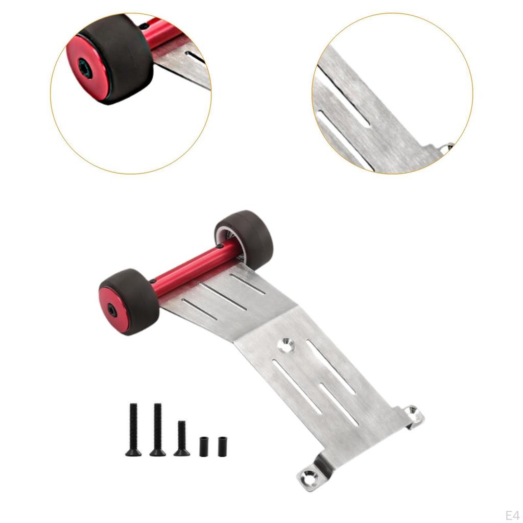 Metal Wheelie Bar Easy Installation Replaces 1/16 RC Car Heads for Mini 4x4