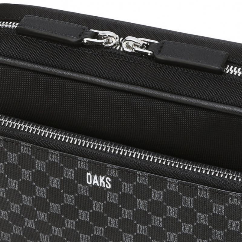 Daks Black Dd Pattern Nylon Mini Crossbody Bag Dbba5f594bk