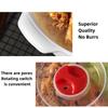 2Pcs Two Ear Round Microwave Lunch Box Household Plastic Heating Fresh Keeping Box With Lid Steamed Bun Instant Noodles Bowl