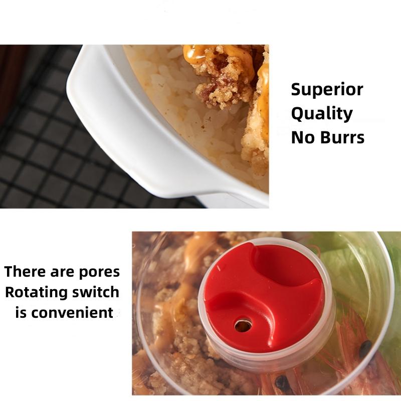 2Pcs Two Ear Round Microwave Lunch Box Household Plastic Heating Fresh Keeping Box With Lid Steamed Bun Instant Noodles Bowl
