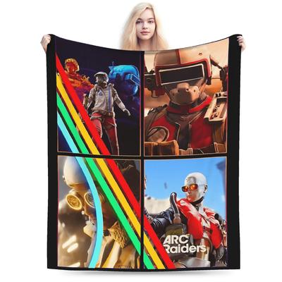 Arc Raiders Soft Blankets  Kids Plush Throw Blanket Novelty Home Decor Flannel Bedspread Sofa Bed Cover