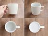 Tableware East CAFE Lunch Set Plate 22cm + Mug White White Tableware Cafe Tableware Divider Plate Dinner Tableware Set Plate Set