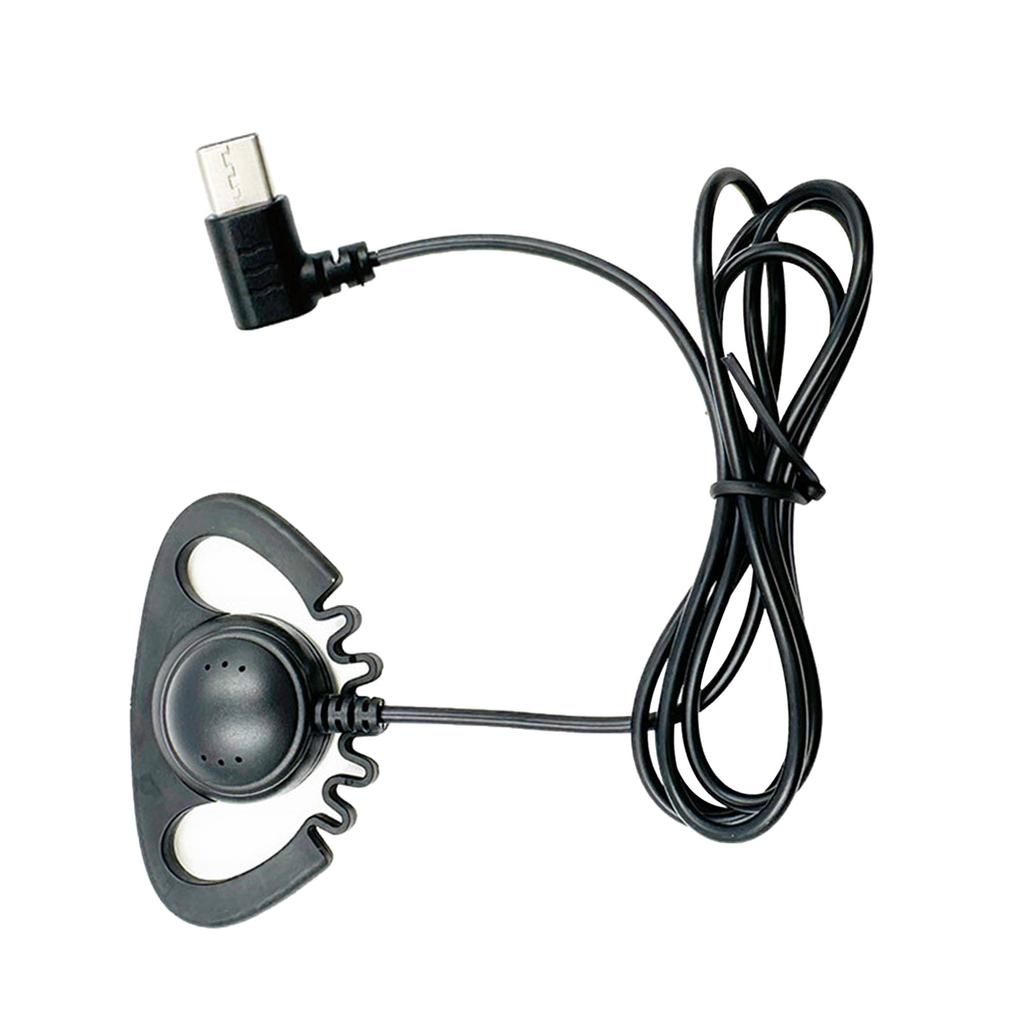 USB C/3,5 mm Ohrbügel, einseitig, Mono-Ohrhörer, kabelgebundene Headsets, Kopfhörer, einseitig, für Mobiltelefone, Notebooks