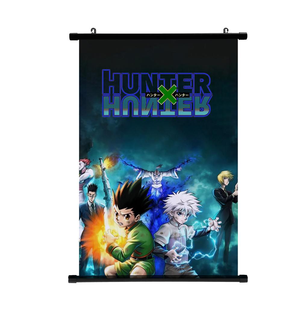 HUNTER X HUNTER Painting Scroll Poster Gon Freecss Killua Hisoka Home Decor Hanging Painting Boys Girls Scroll Poster